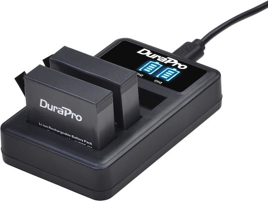 Set 3 Baterii Compatibile Gopro Hero 4 Ahdbt-401 1680 Mah Usb Încărcător cu Led Display cu 3 Canale pentru Cameră de Acțiune