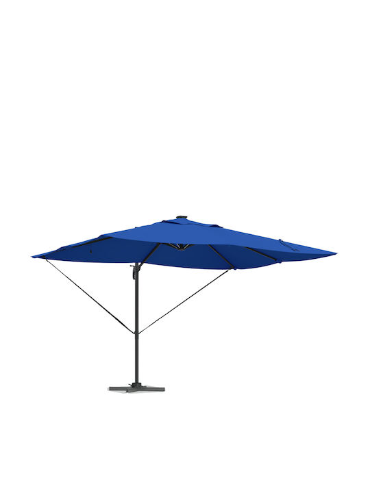 Umbrelă Suspendată Rotundă Din Aluminiu Albastră Φ3.52xÎ2.65m