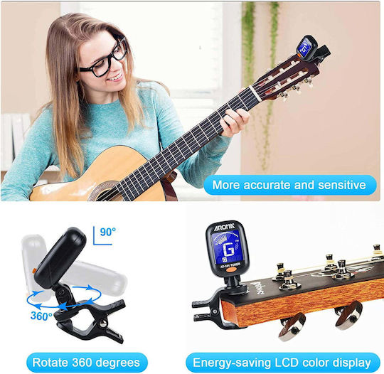 Guitar Zubehörset 66 Stück Einschließlich Tuner Capo Plektren Gitarrensaiten Steg 5 Silikon Finger Schützer