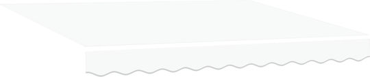 vidaXL Awning fabric White 2.5x3m