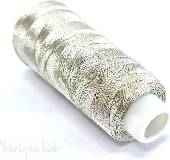 Fir Metalic Pentru Broderie Fluture Argintiu Deschis