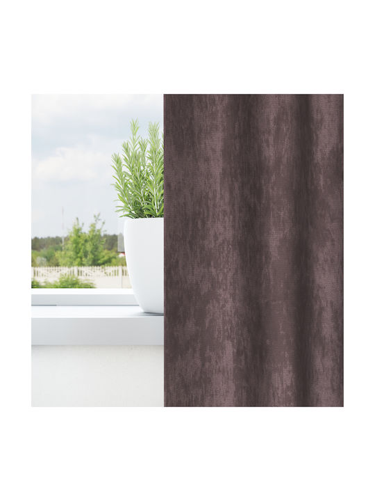 vidaXL Set Window Curtains With Brown Pencil Pleat 140x140cm