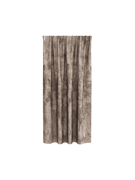 vidaXL vidaXL Set Vorhänge Fenster mit Bleistiftfalten Braun 140x175cm