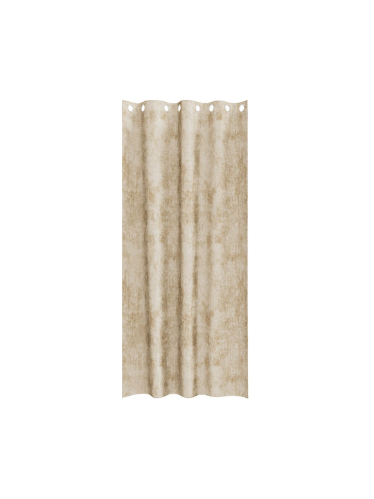 vidaXL Set Perdele Fereastră Cu Capse Bej 140x225 cm