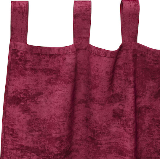 vidaXL vidaXL Vorhänge Fenster mit Oberer Registerkarte Rote 140x175cm