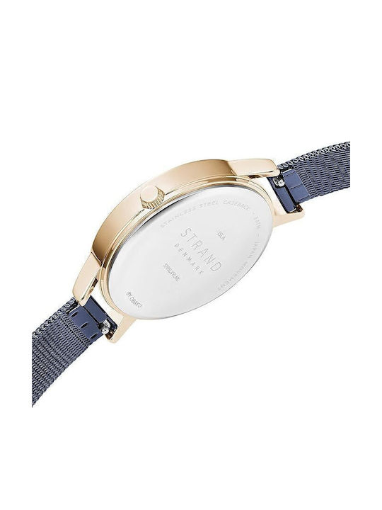 Strand by Obaku Women's Watch with Blue Metal Bracelet