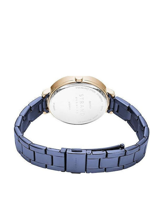 Strand by Obaku Women's Watch with Blue Metal Bracelet