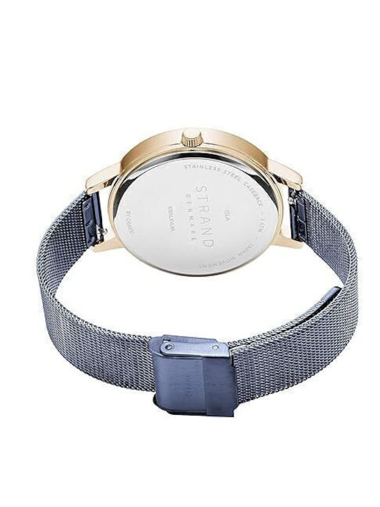 Strand by Obaku Women's Watch with Blue Metal Bracelet