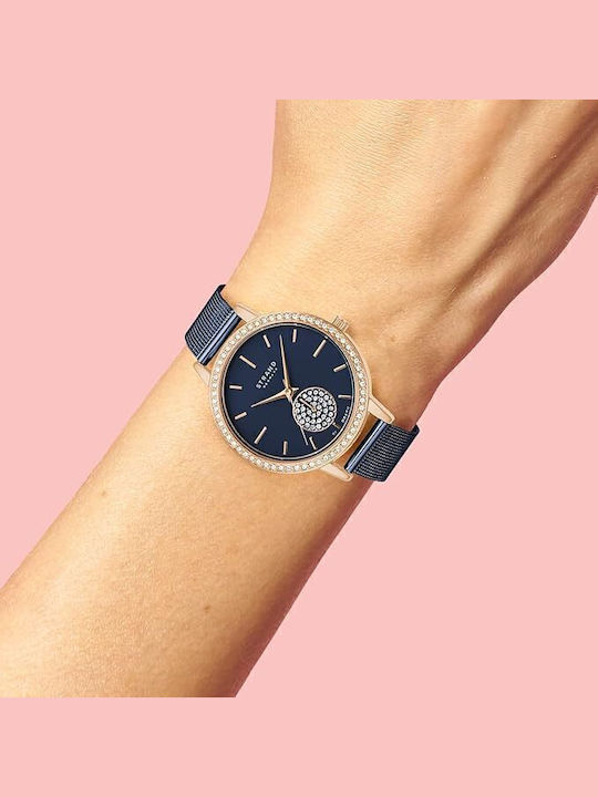 Strand by Obaku Women's Watch with Blue Metal Bracelet