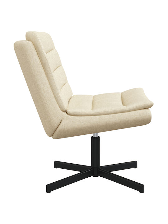Stuhl in Beige Farbe 63x75x76cm 1Stück