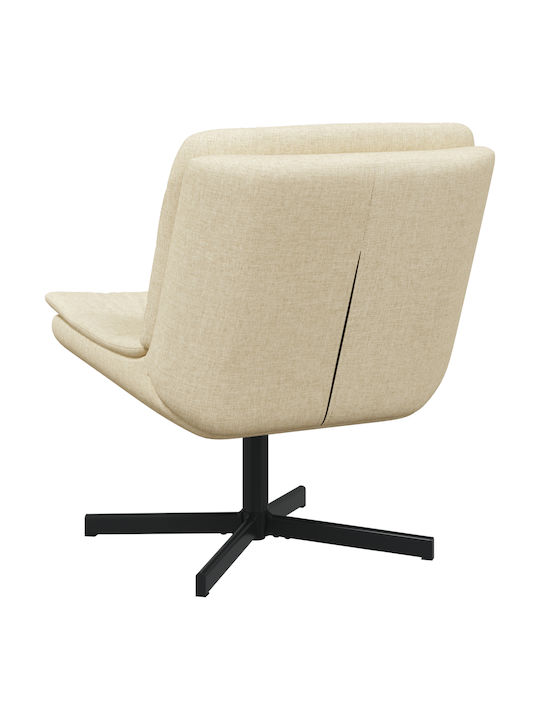 Stuhl in Beige Farbe 63x75x76cm 1Stück