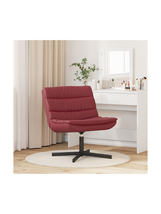 Rotating Chair Visitor in Red Color 63x75x76cm 1pcs