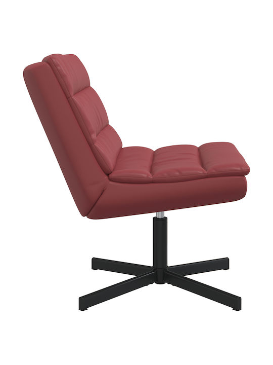 Rotating Chair Visitor in Red Color 63x75x76cm 1pcs