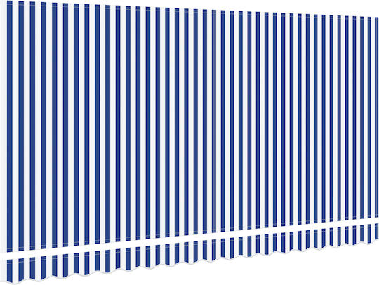 vidaXL Awning fabric Blue 2x4m