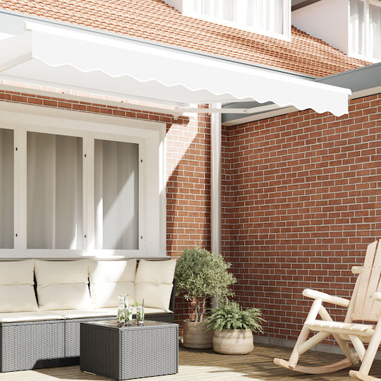 vidaXL Awning fabric White 0.2x2.8m