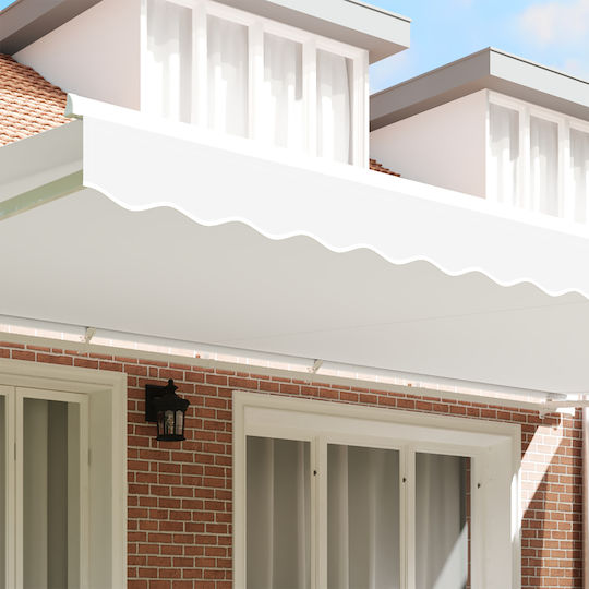 vidaXL Material pentru copertină Alb 0.2x5.8m