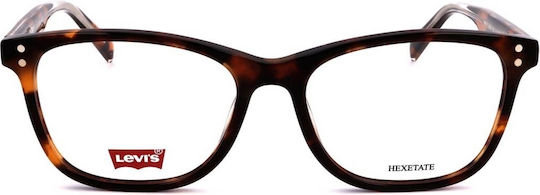 Levi's Women's Acetate Brown Tortoise Prescription Eyeglass Frame LV5015 05L