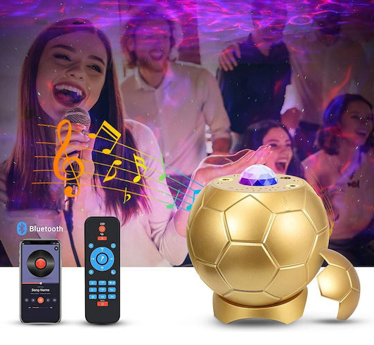 Led Kids Table Lamp Projector Soccer Ball Style Green