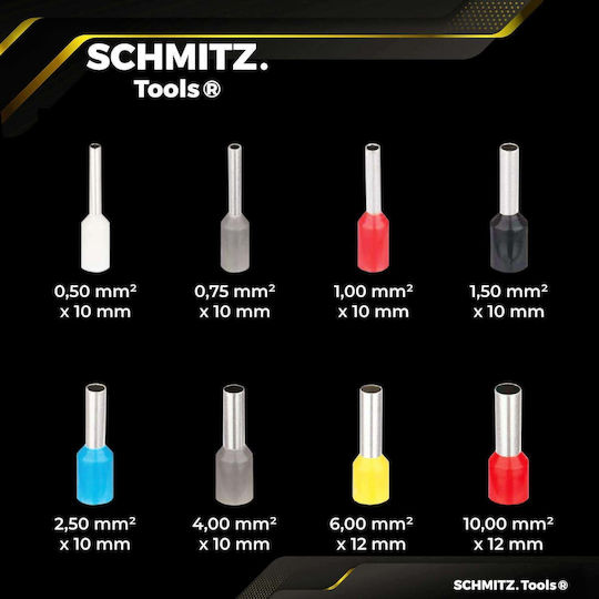 Professional Connector Pin Crimping Tool Set for 1,800 Conductor Terminal Pieces 0.5-10 mm