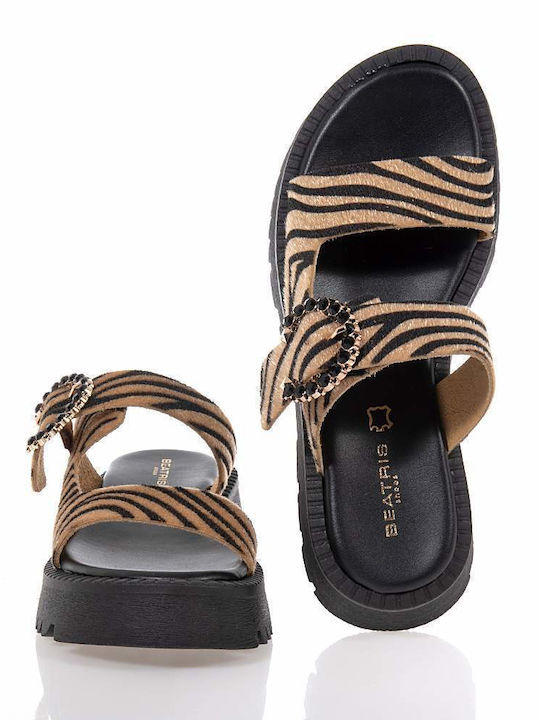 Beatris Σανδάλια Tabac Brown