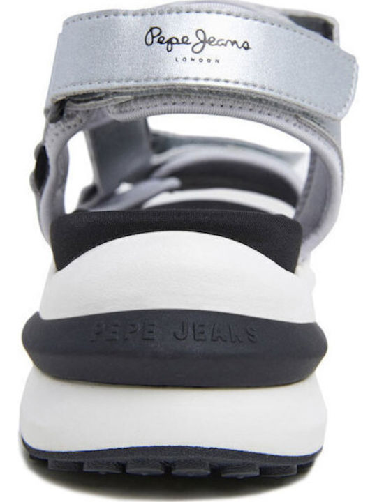 Winslove Women's Flat Sandals in Silver Color