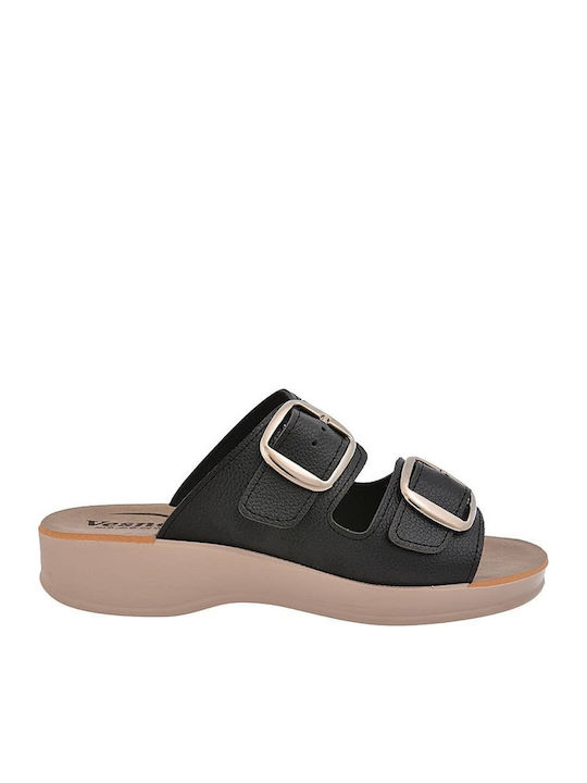 Flache Sandalen für Damen Anatomisch in Gold Farbe