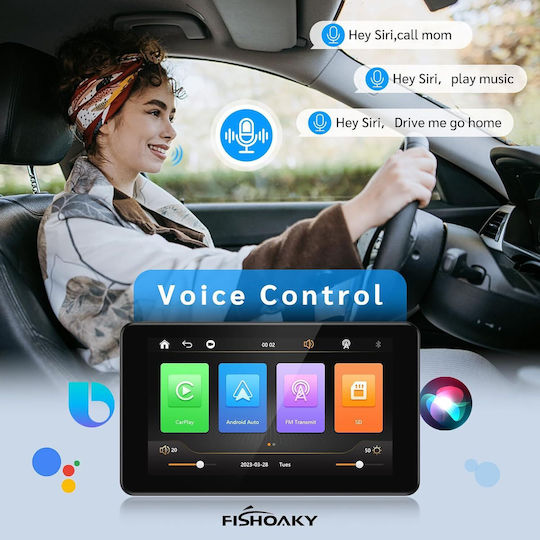 Ecran Tactil 7" Multimedia Pentru Tabloul De Bord Auto Cu Apple CarPlay Android Auto Bluetooth GPS