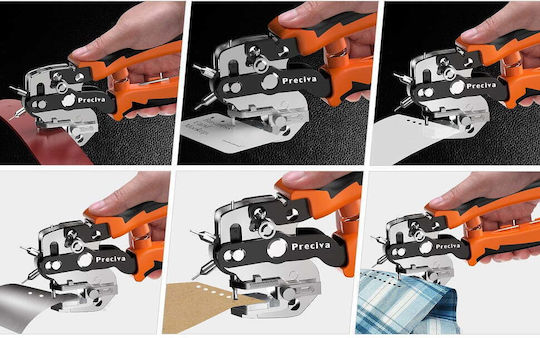 Pliere Profesionale de Șurubelnițe Rotative 2-4.5 Mm Adâncime Reglabilă 7-21 Mm Transmisie cu Manetă Pentru Piele Țesătură Carton Preciva