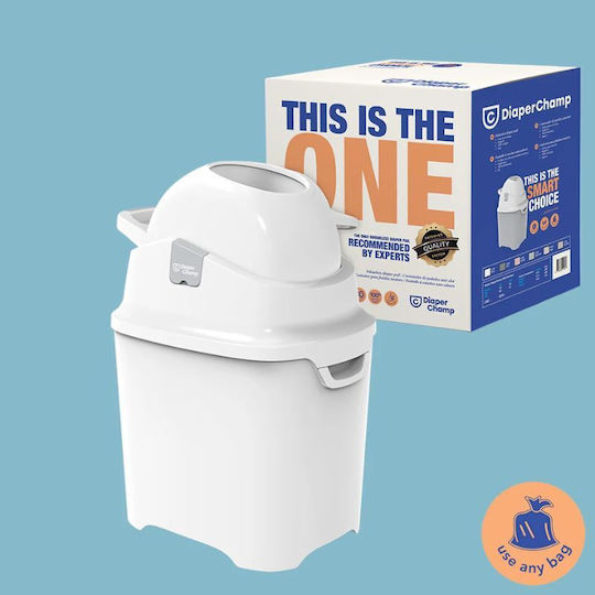 Diaper Champ One Diaper Waste Bin Silver