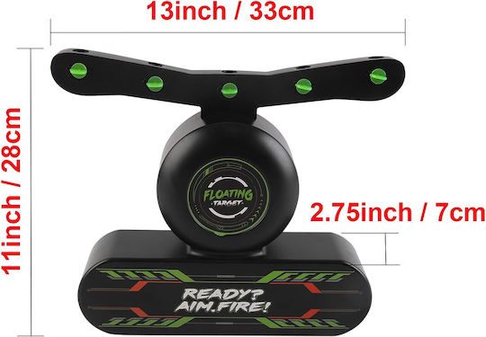 Set Blaster Țintă Flotantă Țintă Luminată Țintă Fixă 2 Pistoale de jucărie 2 Brățări 10 Bile 20 Săgeți de spumă Compatibil Nerf Vârsta 8+