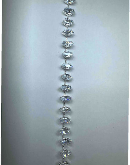 Αλυσίδα Μαλλιών Στρας – Crystal Flow A24008