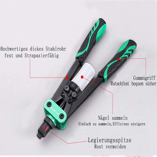 Professional Pop Rivet Set 330mm 40 Rivets 3.2mm 4mm Riveting 3.2mm 4.0mm 4.8mm