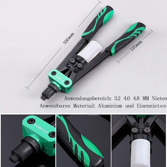 Professional Pop Rivet Set 330mm 40 Rivets 3.2mm 4mm Riveting 3.2mm 4.0mm 4.8mm