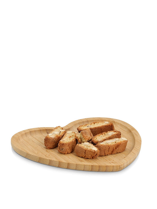 Wooden Cheese Serving Platter 20.5x21cm