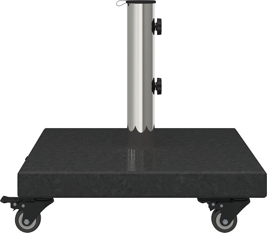 vidaXL Schirmständer aus Beton mit Rollen Black Granite 38x38cm