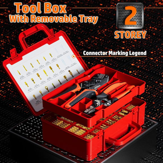 Crimping Pliers for Cross-Section Range 0.25 - 2.5mm²