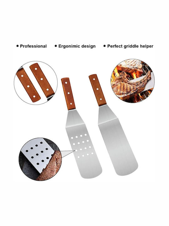 Grillwerkzeug-Set Kit 9 Professionelle Edelstahl-Spatel Kochen