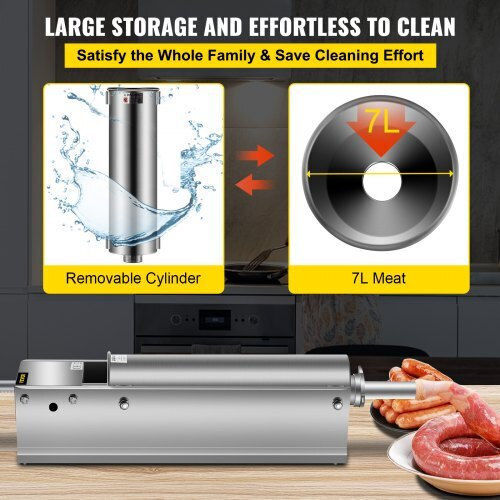 Vevor Sausage Filler Machine 7lt 69x15x22cm