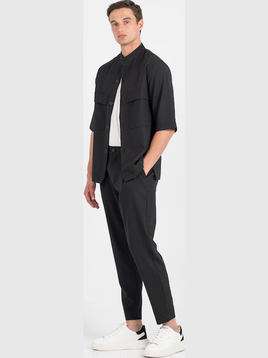 Hose Elastisch in Lockere Passform Black