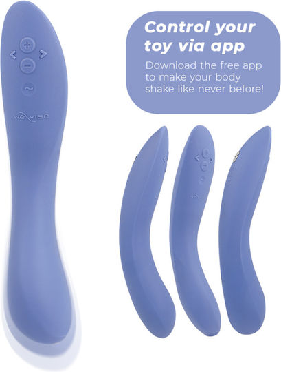 We-Vibe Δονητής G-Spot με Απομακρυσμένο Έλεγχο 21.7cm Μπλε