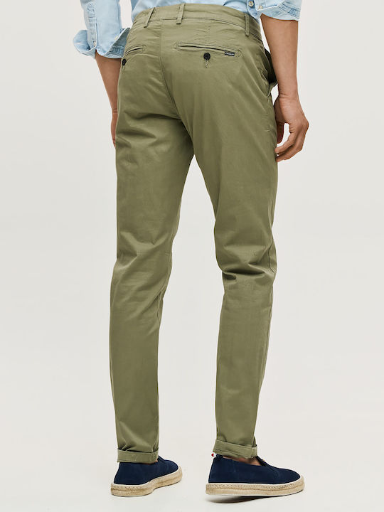 Elastic Green Men's Trousers