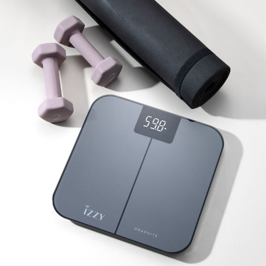 Izzy Ψηφιακή Ζυγαριά 180kg Μαύρη IZ-7009