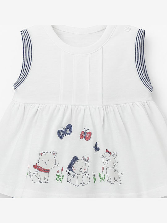 Evita Set Costum De Baie Cu Pantaloni Scurți Albe