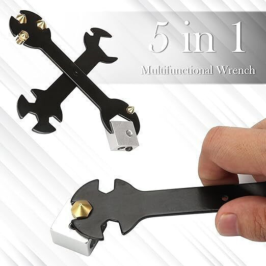 Set Capete de Printare 3D pentru Imprimante 2 Extrudere Hotend-uri Duză Mk8 0.4 Mm Unealtă 5-in-1 2 Capace din Silicon Cr10 Cr10s Ender 2/Ender 3/Ender 3s/Ender 5