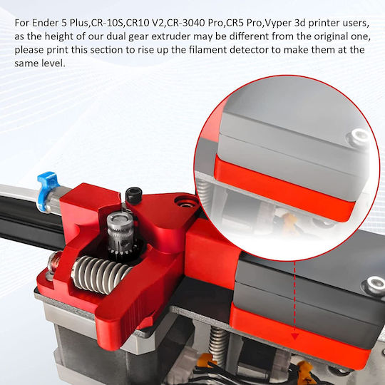 Accesorii Pentru Imprimante 3D Extruder Dual Gear Metal Tension Spring Ender 3 V2 Ender 3 Pro Ender 3 Neo Series Ender 5 Series Cr10 Voxelab Aquila 3d Printer Tpu Compatibil