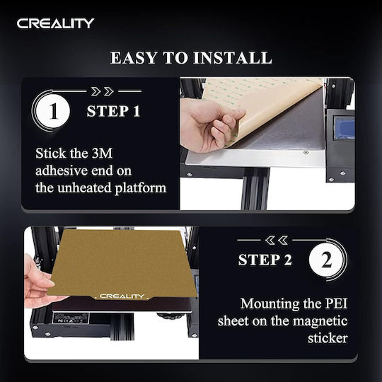 Suprafață Magnetic Pei pentru Imprimante 3D cu Dublu Față 235 X 235 Mm Flexibilă Creality Ender 3 Ender 3 Pro Ender 3 V2 Ender 3 S1 Ender 3 Neo Voxelab Aquila
