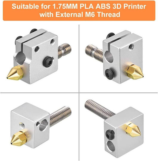 Set Duză Pentru Imprimante 3D Mk8 24 Bucăți 0.2 Mm 0.3 Mm 0.4 Mm 0.5 Mm 0.6 Mm 0.8 Mm 1.0 Mm 1.75 Mm Ender 3 Creality Seria Cr-10