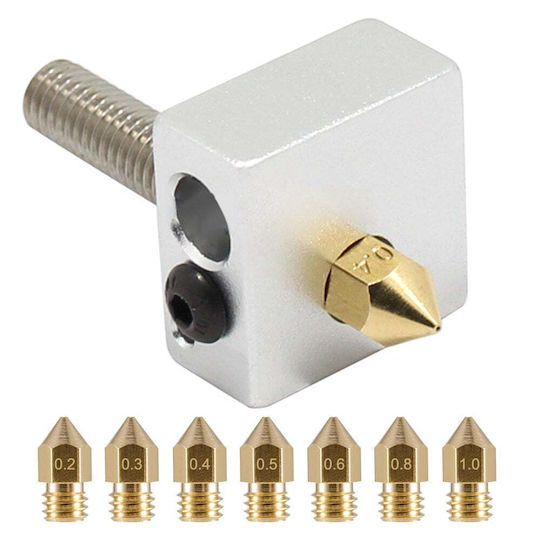 Set Duză Pentru Imprimante 3D 29 Piese 0.2mm 0.3mm 0.4mm 0.5mm 0.6mm 0.8mm 1.0mm M6 Filet 1.75mm 5 Accesorii De Curățare