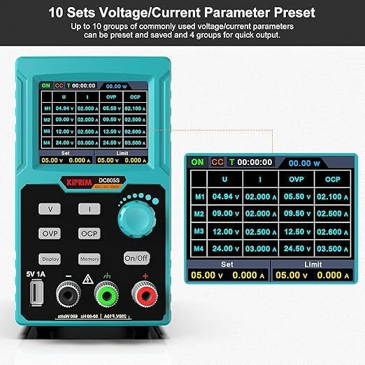 Surse de Alimentare pentru Laborator Programabile 0-60 V 0-5 A Afișaj Led Interfață Usb Control Ventilator Răcire Port Încărcare 5v Protecție La Suprasarcină Ocp Protecție La Tensiune Înaltă Ovp Multifuncțional