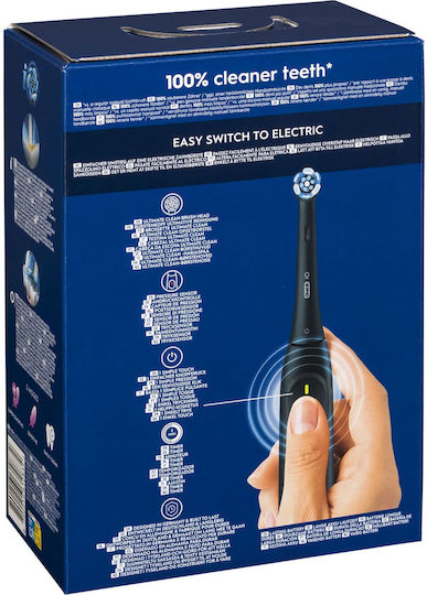 Oral-B iO Series 2 Periuță de dinți electrică cu Senzor de Presiune și Husă de Călătorie Neagră